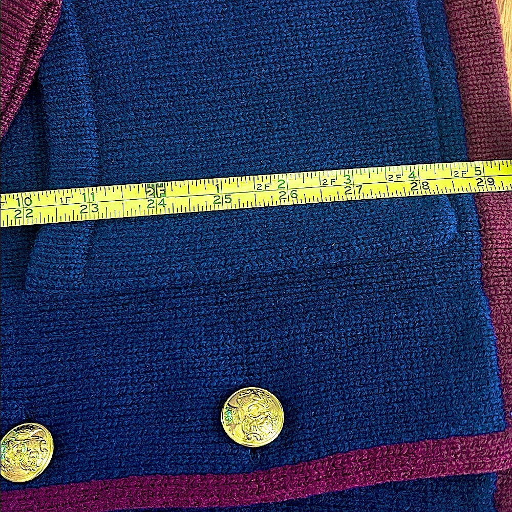 RalphLaurenBlueLabelPristineSignatureRareVtgSchoolBoyBlazerGoldButtonsLambswoolS - Picture 8 of 10